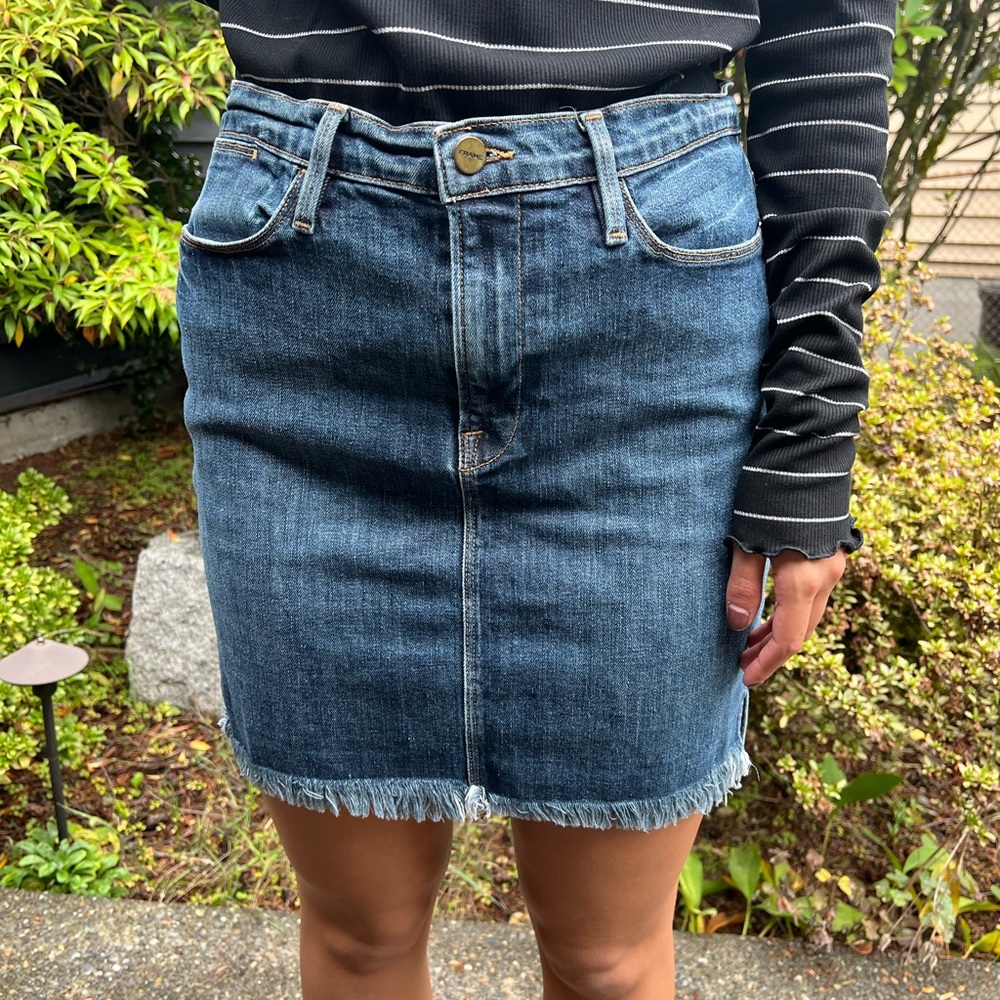 FRAME designer denim skirt